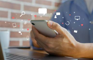 a person holding a phone