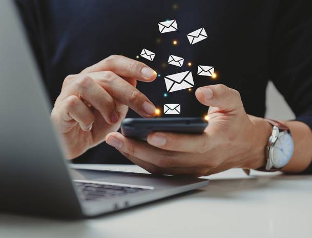 a person using a phone