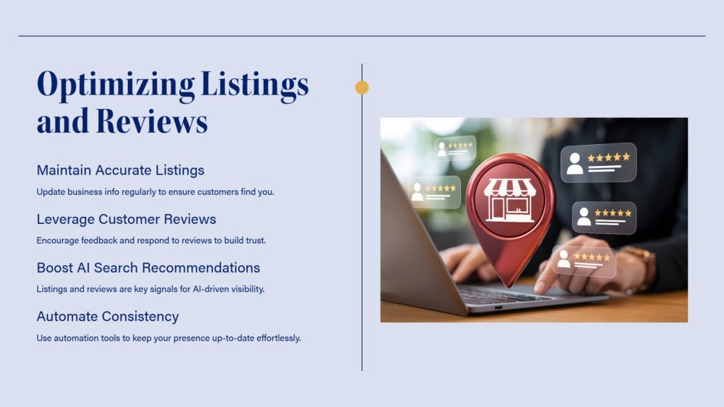 Optimize Lisitng and Reviews