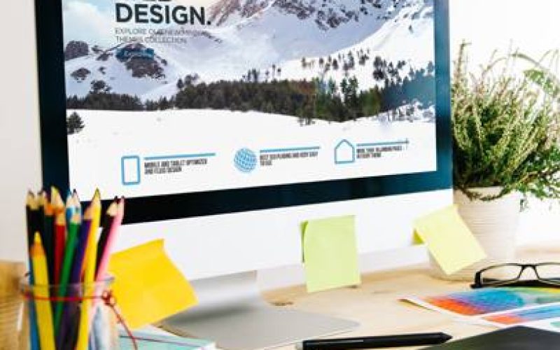 a computer on a desk